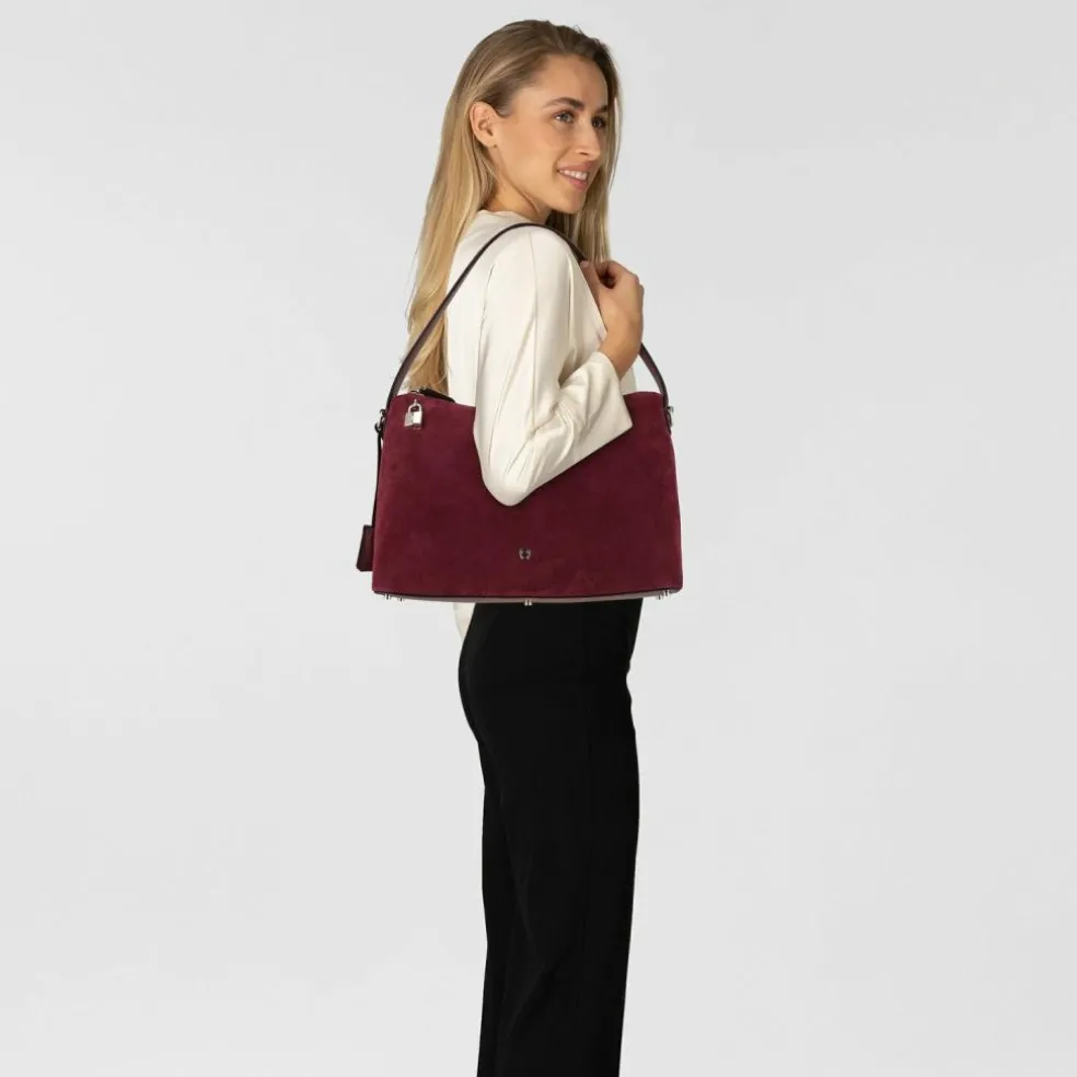 AIGNER Delia Umhängetasche Leder 44 cm