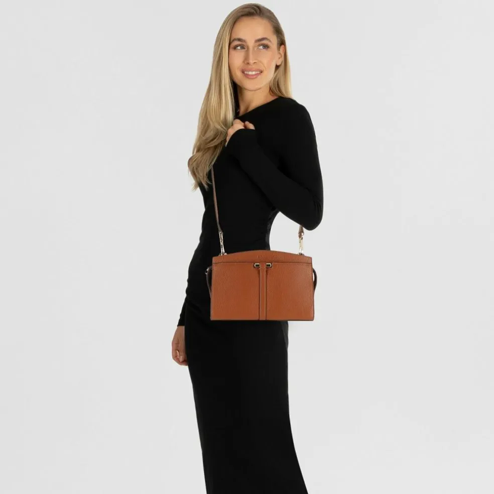 Boss Lidney Umhängetasche Leder 21 cm