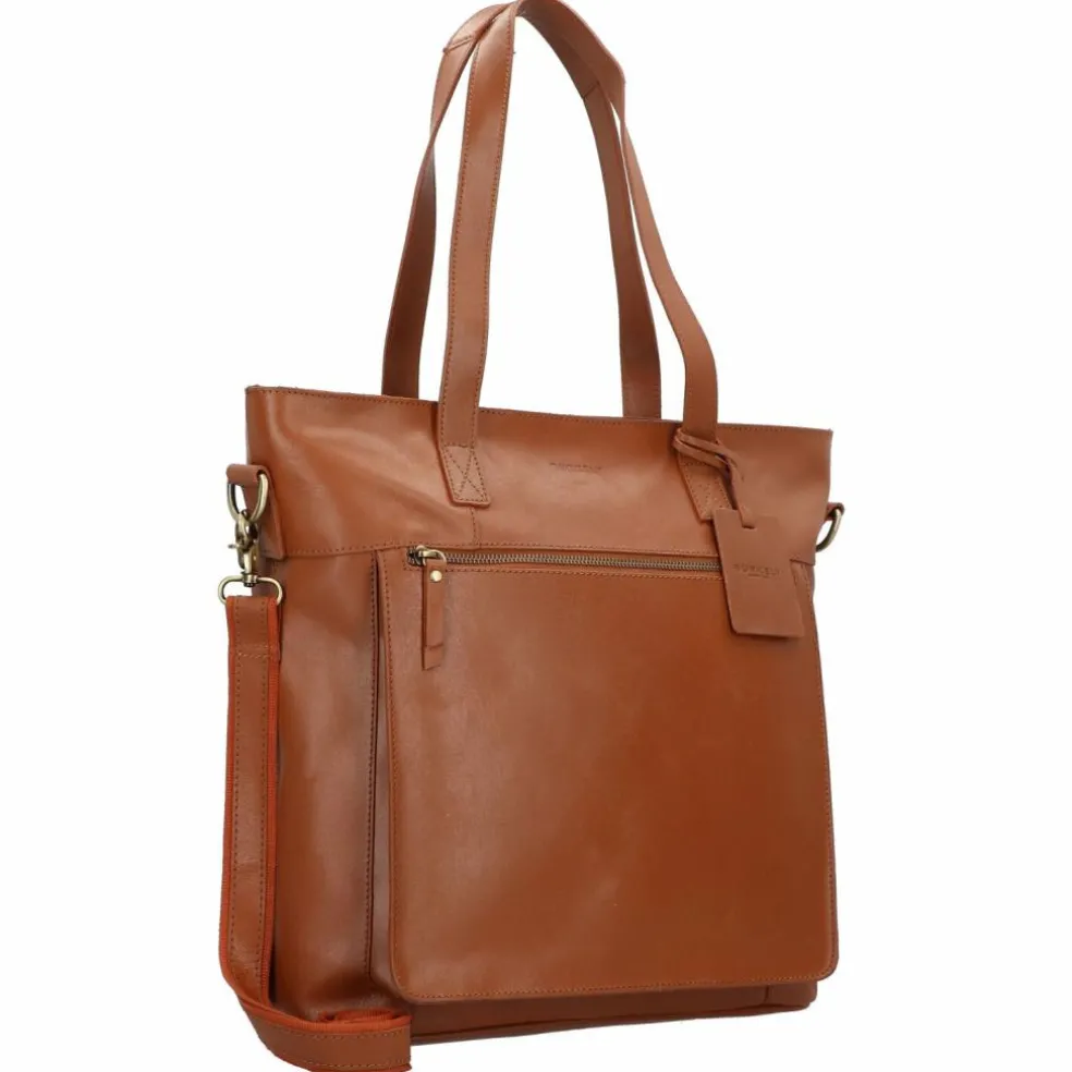 Burkely Vintage Jade Schultertasche Leder 36 cm Laptopfach