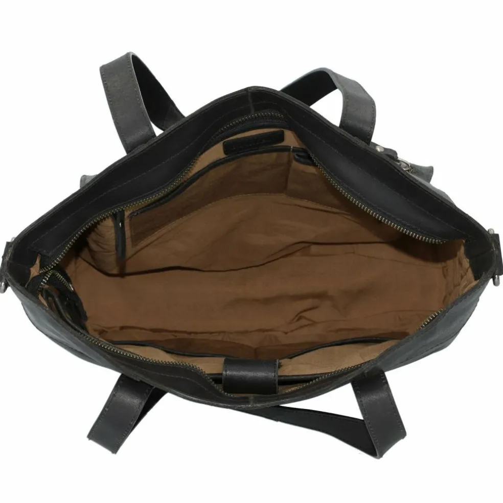 Burkely Vintage Jade Schultertasche Leder 36 cm Laptopfach