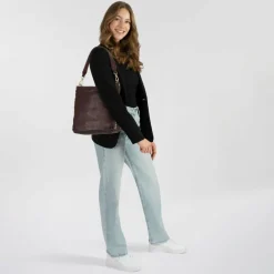 Campomaggi Lisa Schultertasche Leder 26 cm