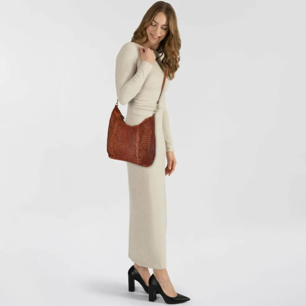 Campomaggi Mangrovia Schultertasche Leder 35 cm