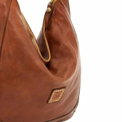 Campomaggi Mogano Schultertasche Leder 44 cm