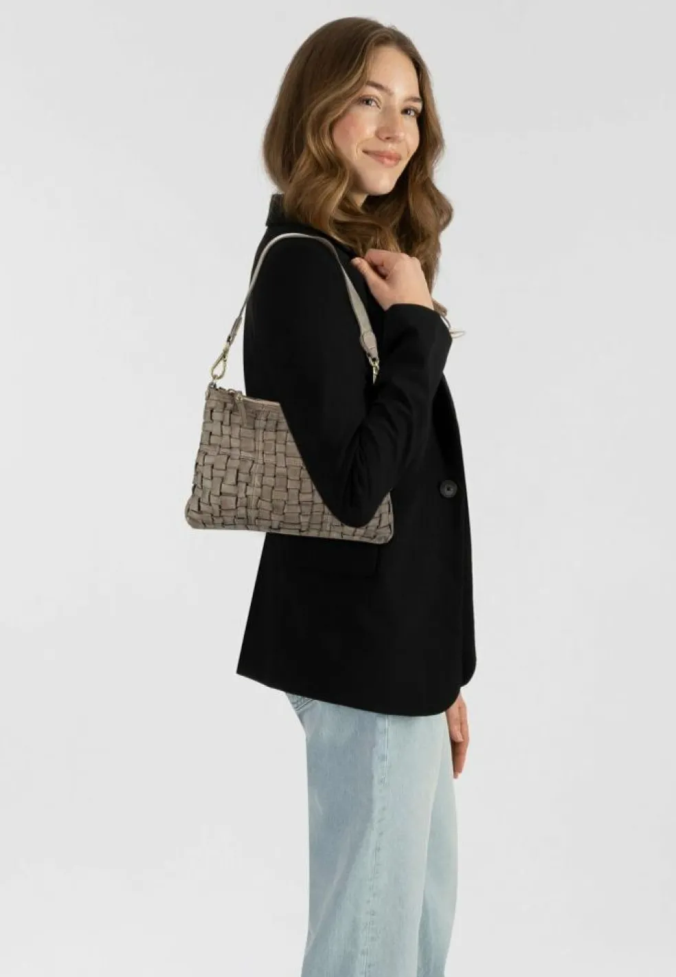 Campomaggi Schultertasche Leder 31 cm