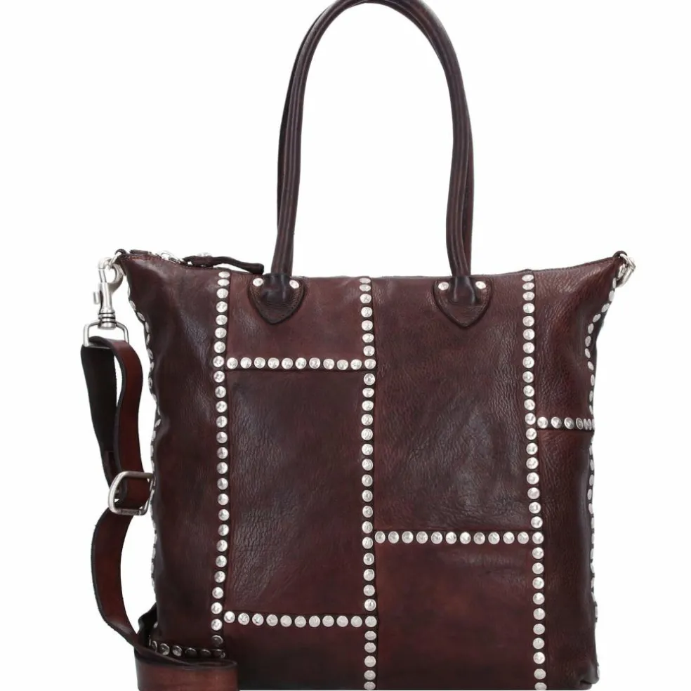 Campomaggi Schultertasche Leder 36 cm