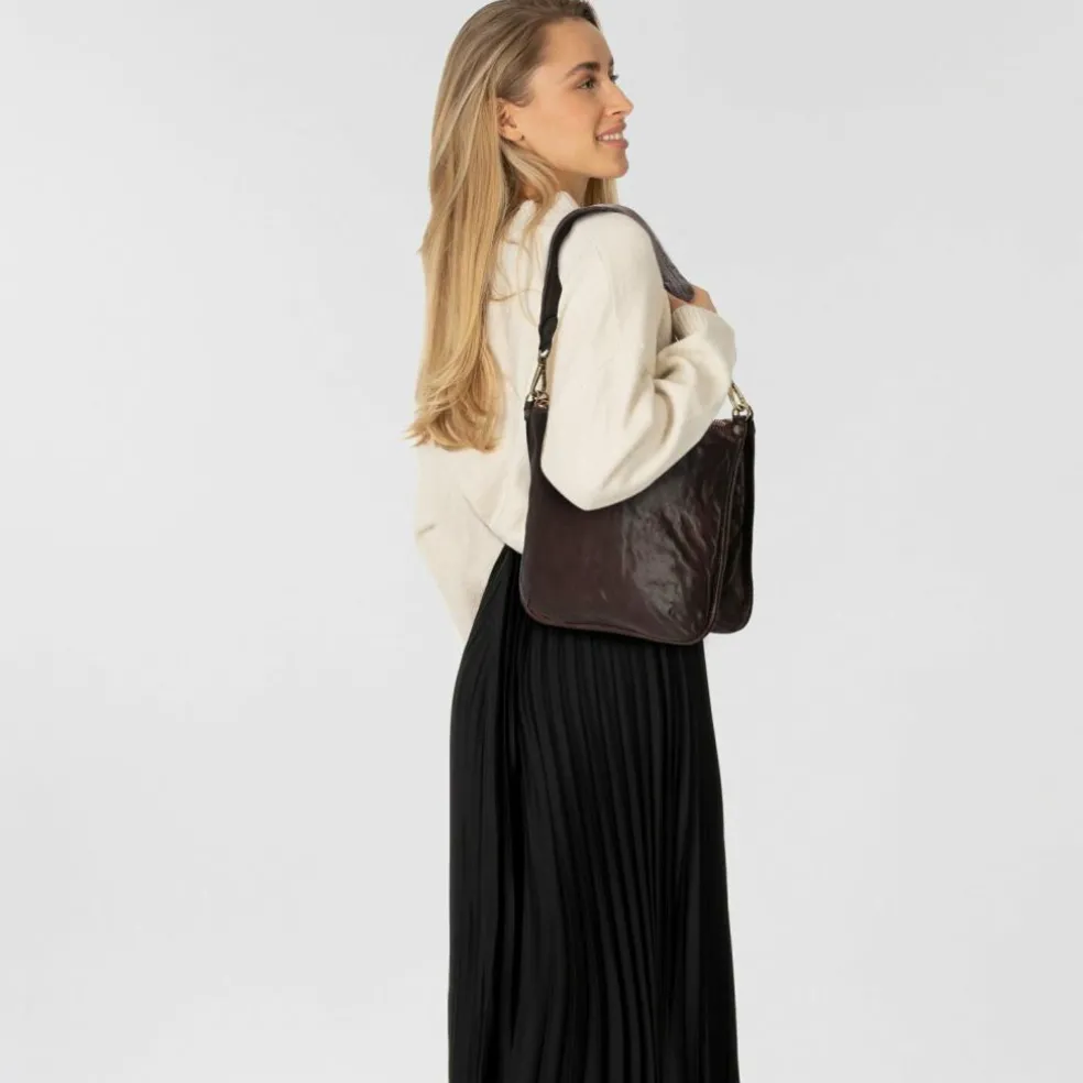 Campomaggi Schultertasche Leder 29 cm