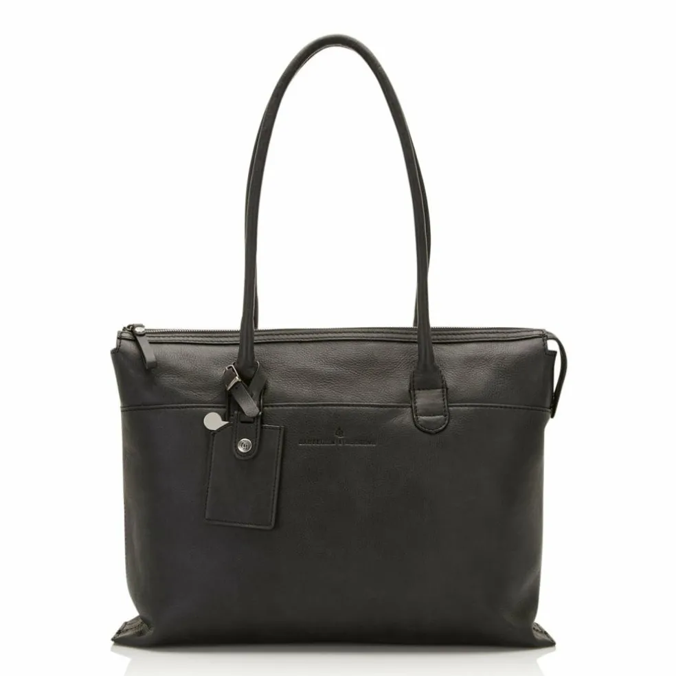 Castelijn & Beerens Carisma Schultertasche RFID Leder 40 cm Laptopfach