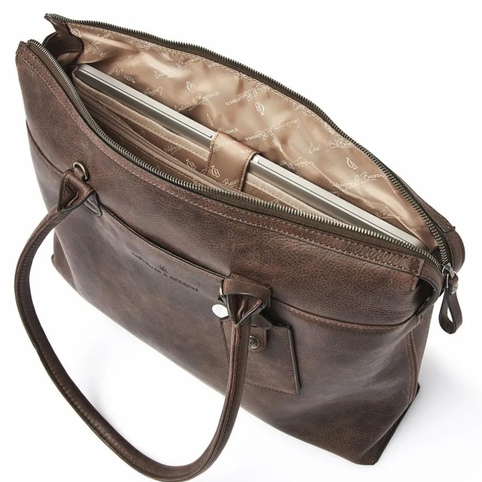 Castelijn & Beerens Carisma Schultertasche RFID Leder 40 cm Laptopfach