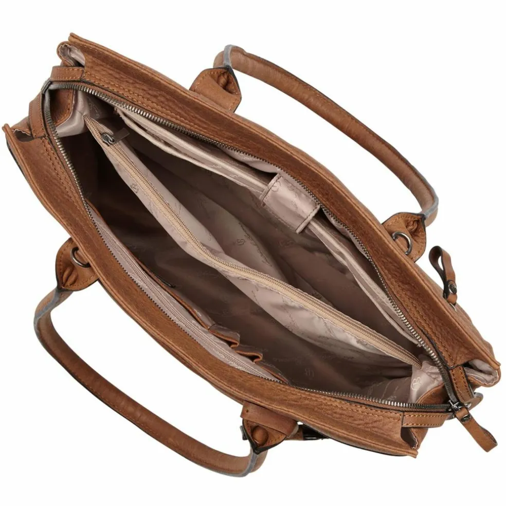 Castelijn & Beerens Carisma Schultertasche RFID Leder 38 cm Laptopfach