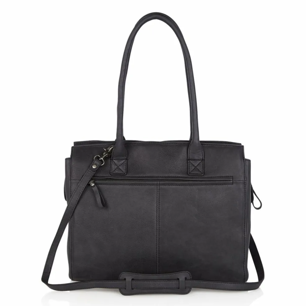 Castelijn & Beerens Carisma Schultertasche RFID Leder 38 cm Laptopfach