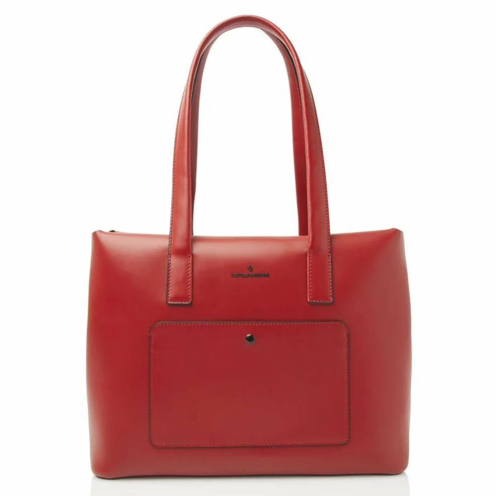 Castelijn & Beerens Dama Noor Schultertasche Leder 43 cm Laptopfach