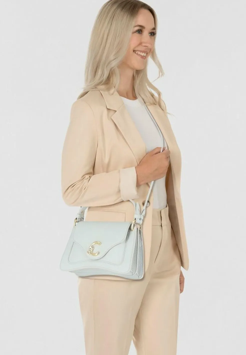 Coccinelle C-Me Schultertasche Leder 23.5 cm