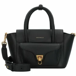 Coccinelle Double Beat Schultertasche Leder 21 cm