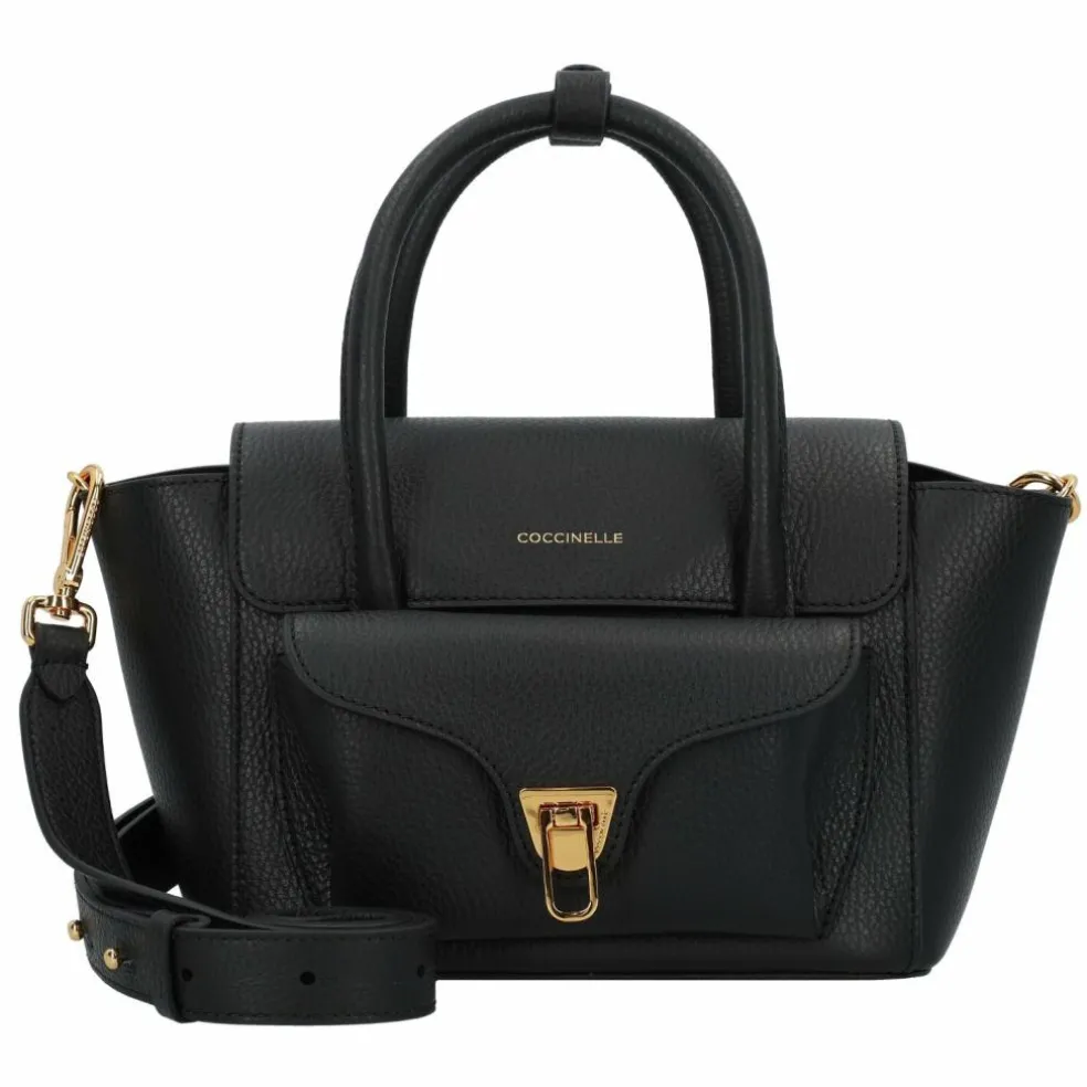 Coccinelle Double Beat Schultertasche Leder 21 cm