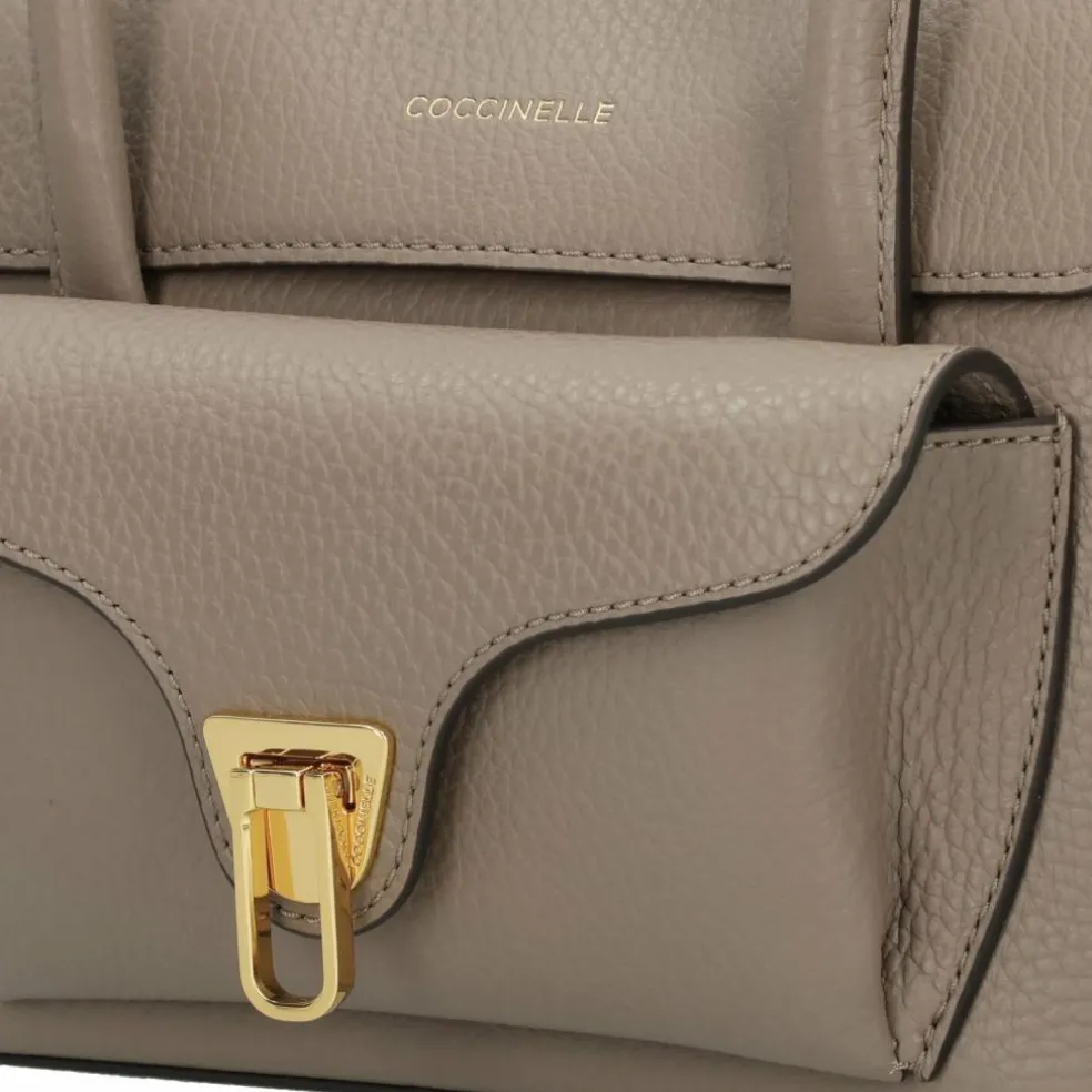 Coccinelle Double Beat Schultertasche Leder 21 cm