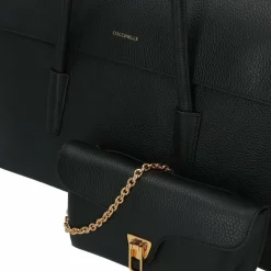 Coccinelle Double Beat Shopper Tasche Leder 47 cm