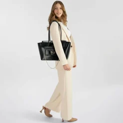 Coccinelle Double Beat Shopper Tasche Leder 33 cm