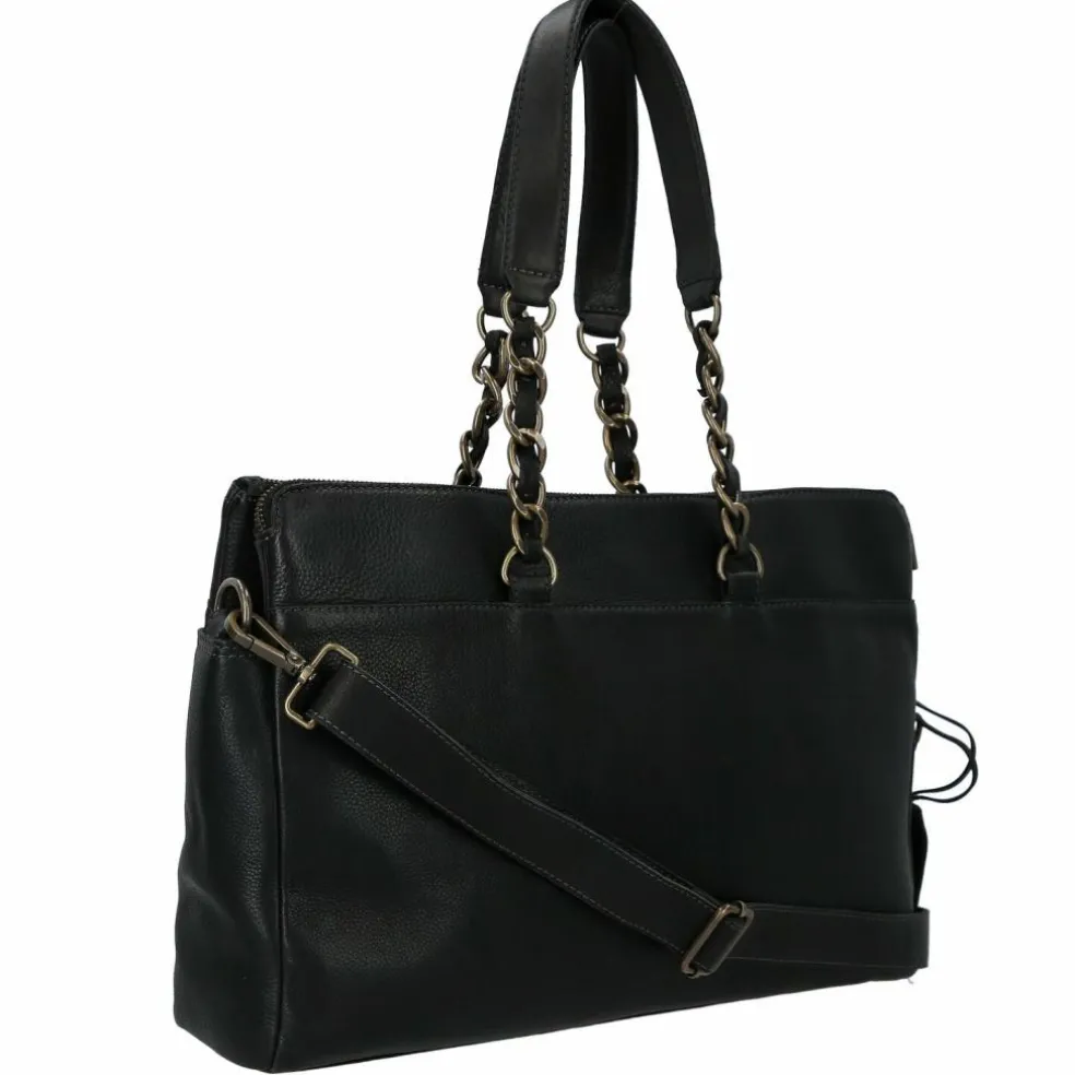 Cowboysbag Chained Barton Schultertasche Leder 40 cm