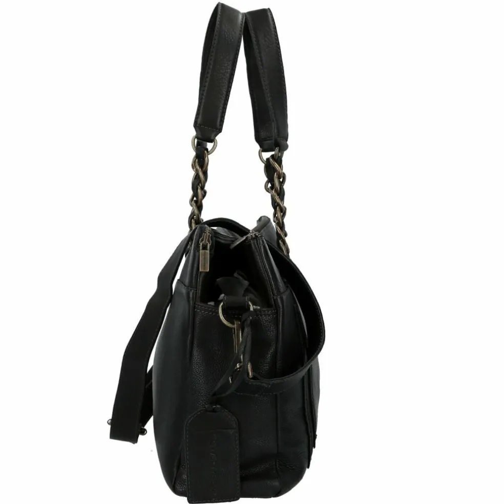 Cowboysbag Chained Barton Schultertasche Leder 40 cm