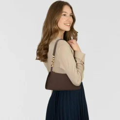 DKNY Avril Schultertasche Leder 26 cm