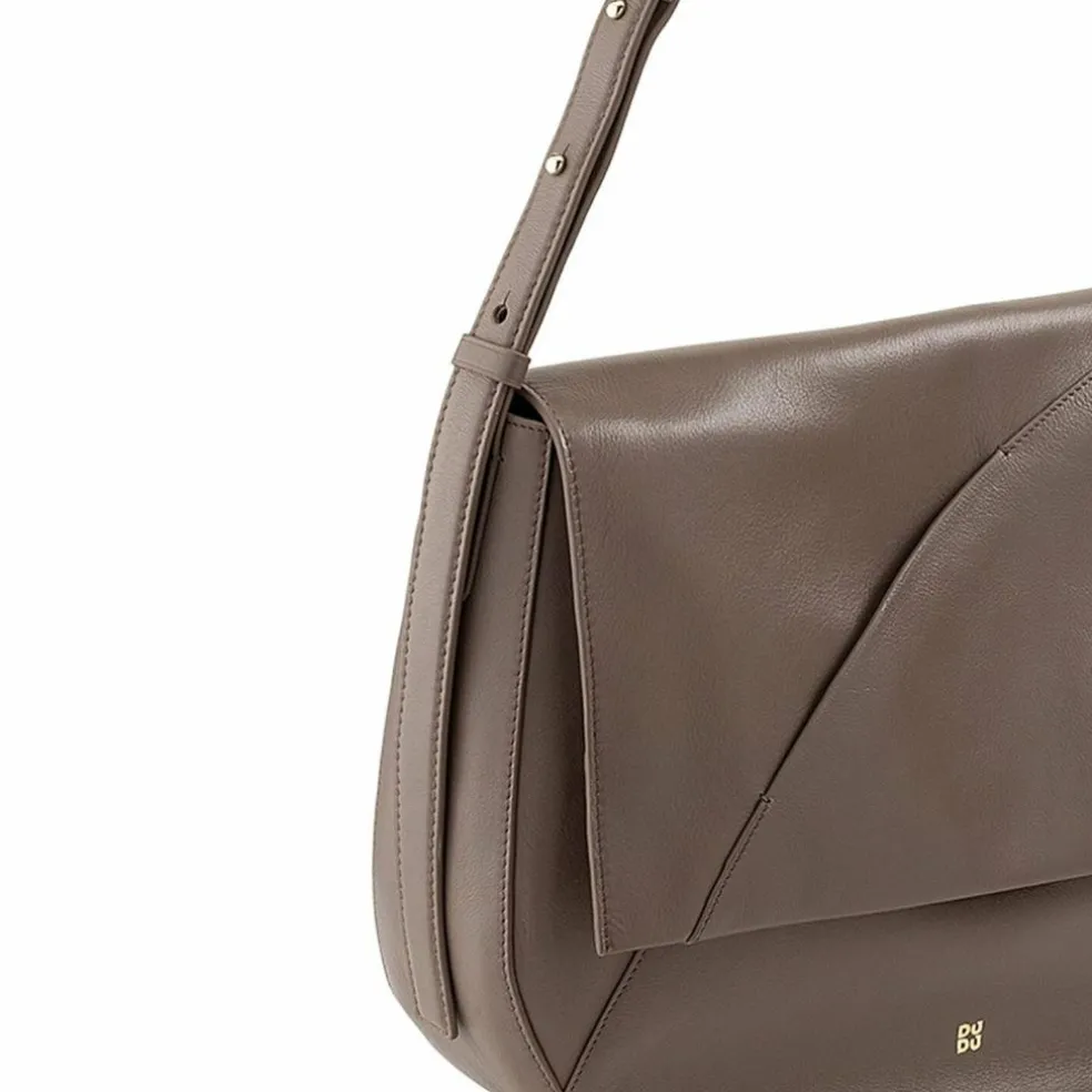 DuDu Formentera Schultertasche Leder 34 cm