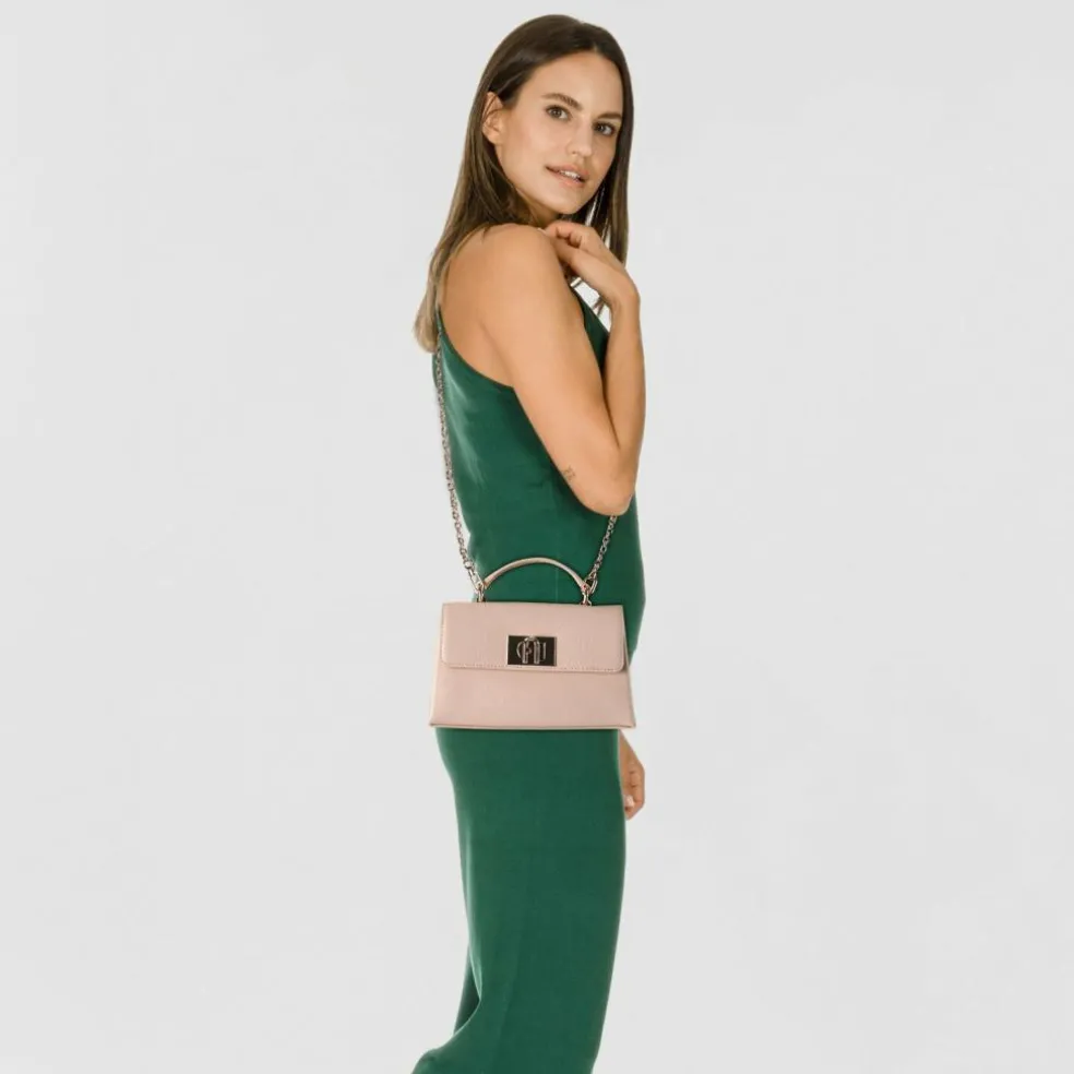 Furla 1927 Mini Bag Handtasche Leder 18 cm