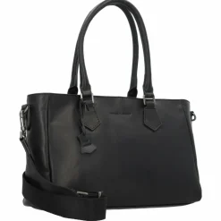 Greenburry Pure Black Handtasche Leder 33 cm