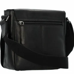 Greenburry Pure Black Umhängetasche Leder 20 cm