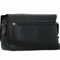 Greenburry Pure Black Umhängetasche Leder 23 cm