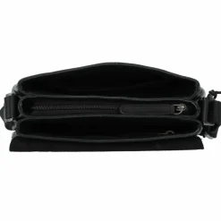 Greenburry Pure Black Umhängetasche Leder 23 cm