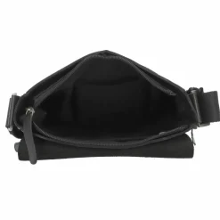 Greenburry Pure Black Umhängetasche Leder 22 cm