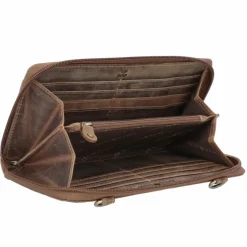 Greenburry Vintage Clutch Geldbörse RFID Schutz Leder 21 cm