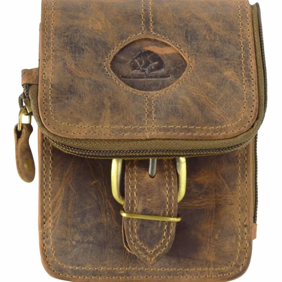 Greenburry Vintage Gürteltasche Leder 14,5 cm