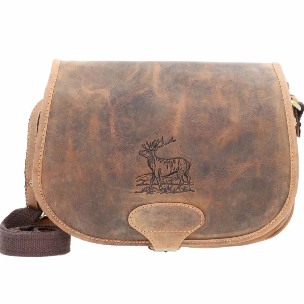 Greenburry Vintage Hunting Bag Umhängetasche Leder 30 cm