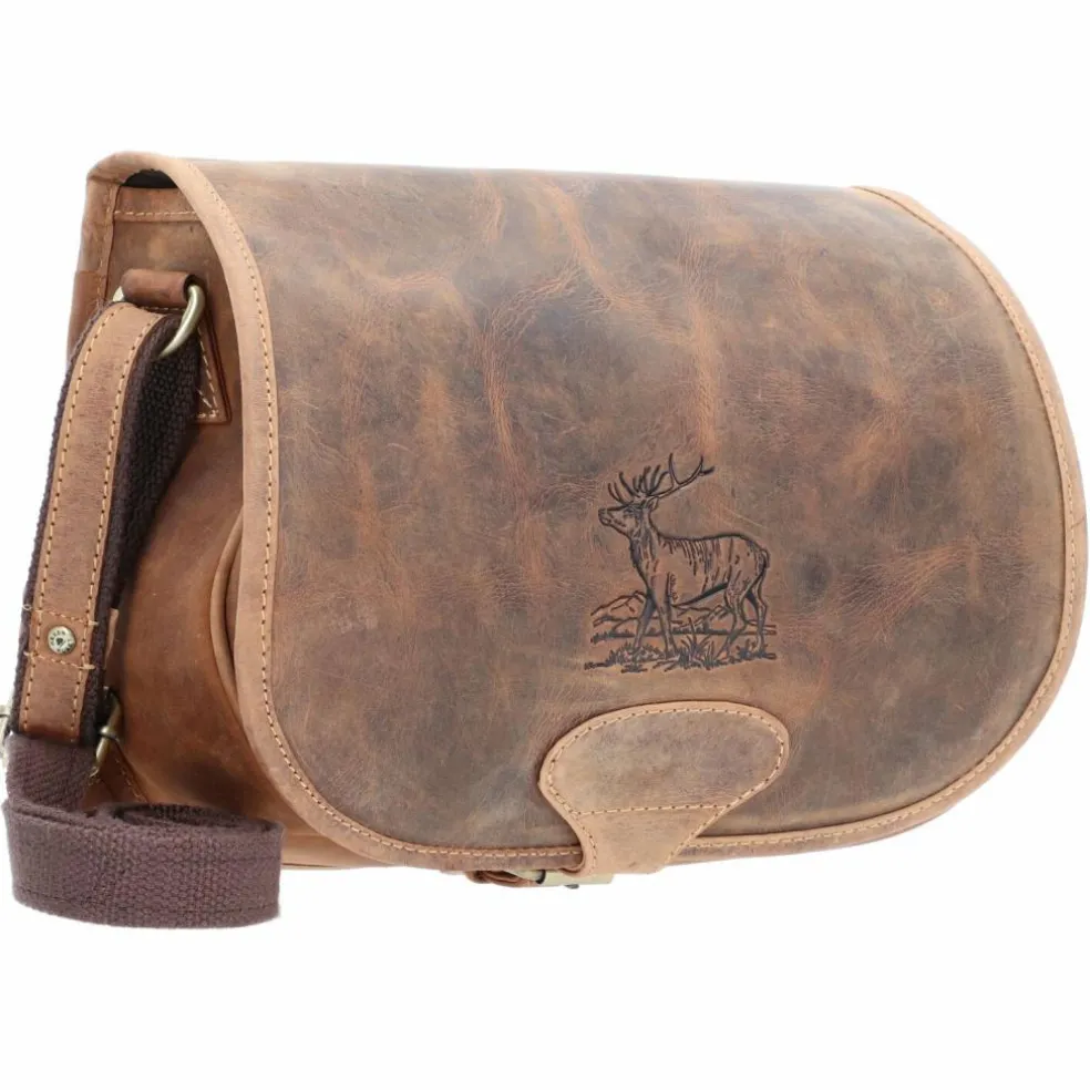 Greenburry Vintage Hunting Bag Umhängetasche Leder 30 cm