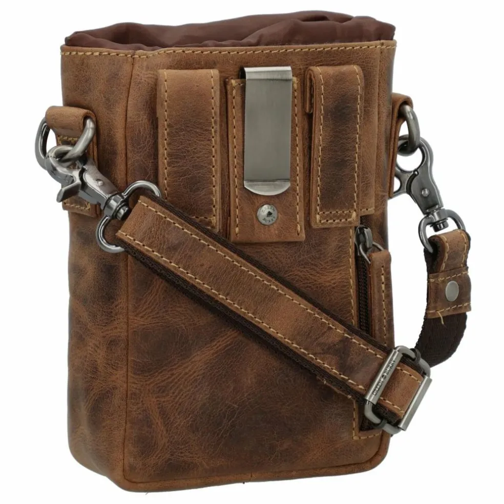 Greenburry Vintage Mini Bag Umhängetasche Leder 13 cm