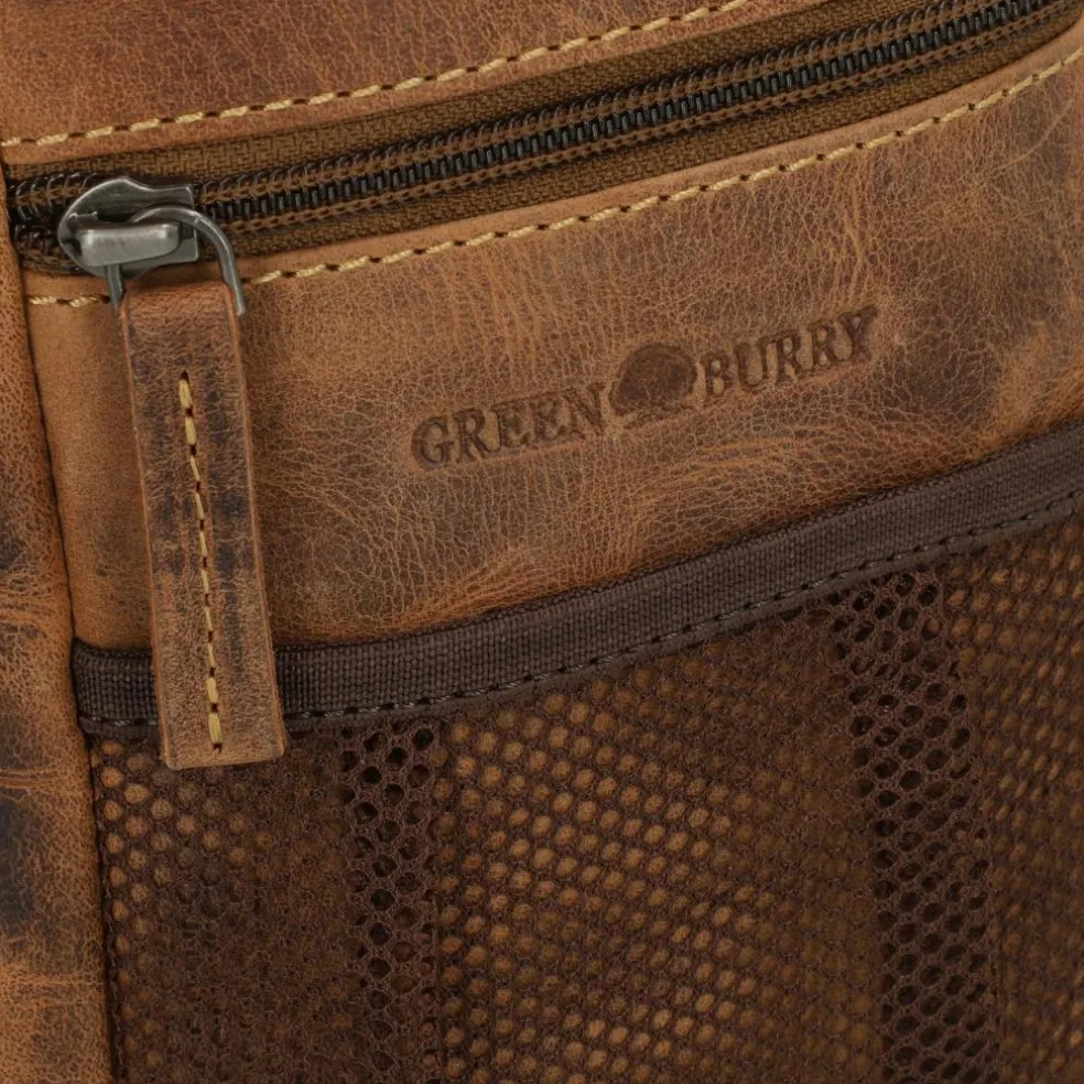 Greenburry Vintage Mini Bag Umhängetasche Leder 13 cm