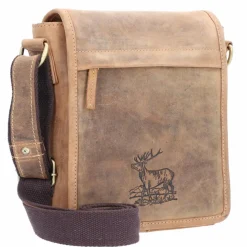 Greenburry Vintage Umhängetasche Leder 20 cm