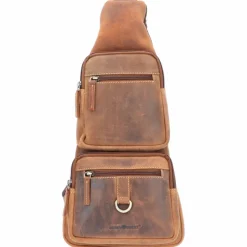 Greenburry Vintage Umhängetasche Leder 20 cm