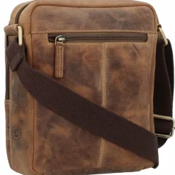 Greenburry Vintage Umhängetasche Leder 20 cm