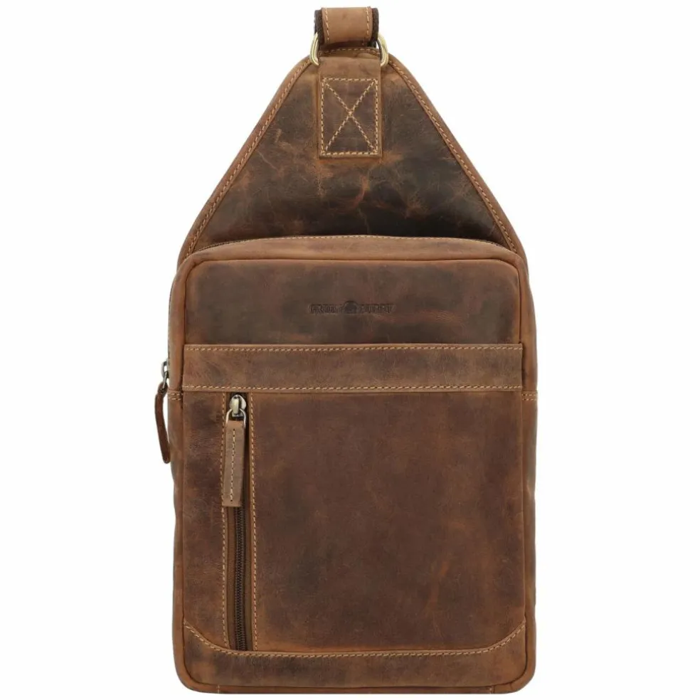 Greenburry Vintage Umhängetasche Leder 41 cm