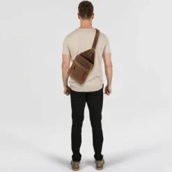 Greenburry Vintage Umhängetasche Leder 41 cm