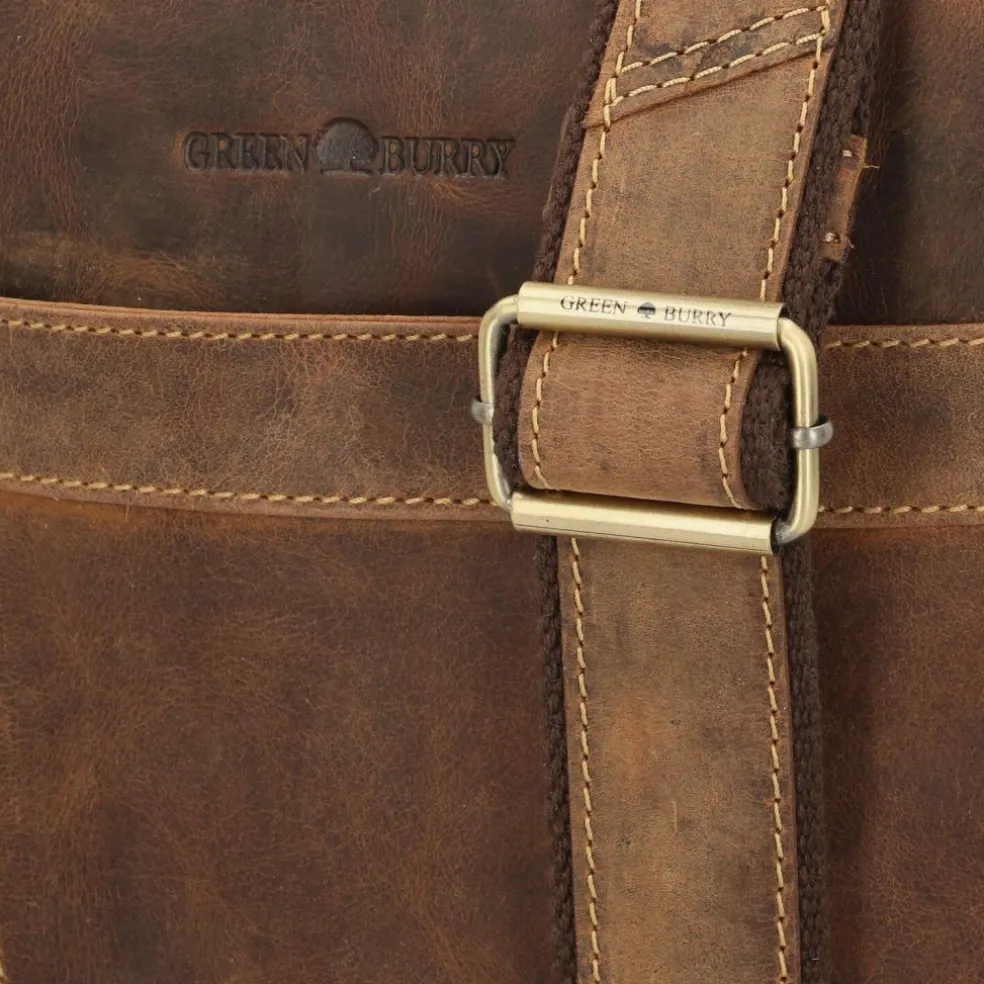Greenburry Vintage Umhängetasche Leder 41 cm