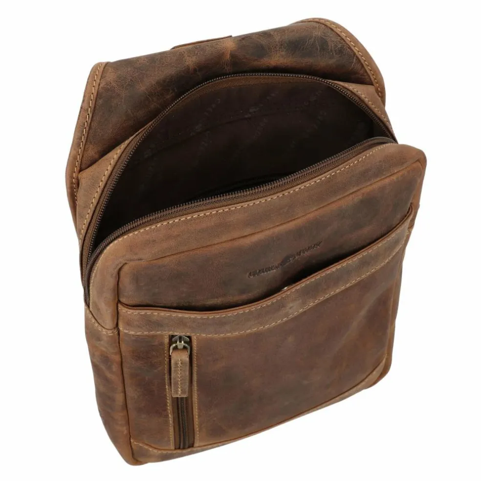 Greenburry Vintage Umhängetasche Leder 41 cm