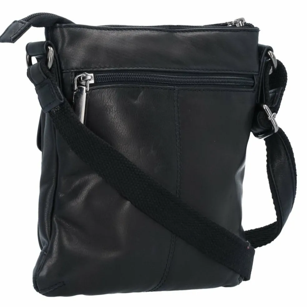 Greenland Nature Black Nappa Umhängetasche Leder 21 cm