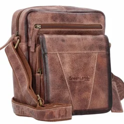Greenland Nature Mascu & Line Umhängetasche Leder 25 cm
