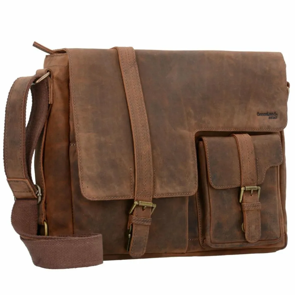 Greenland Nature Montenegro Umhängetasche Leder 39 cm