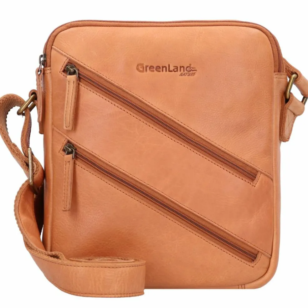 Greenland Nature Nature Umhängetasche RFID Leder 21 cm