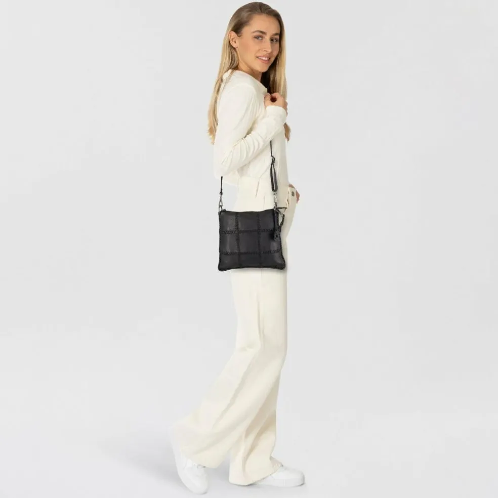 Harbour 2nd Fashion Lights Xanthe Schultertasche Leder 33 cm