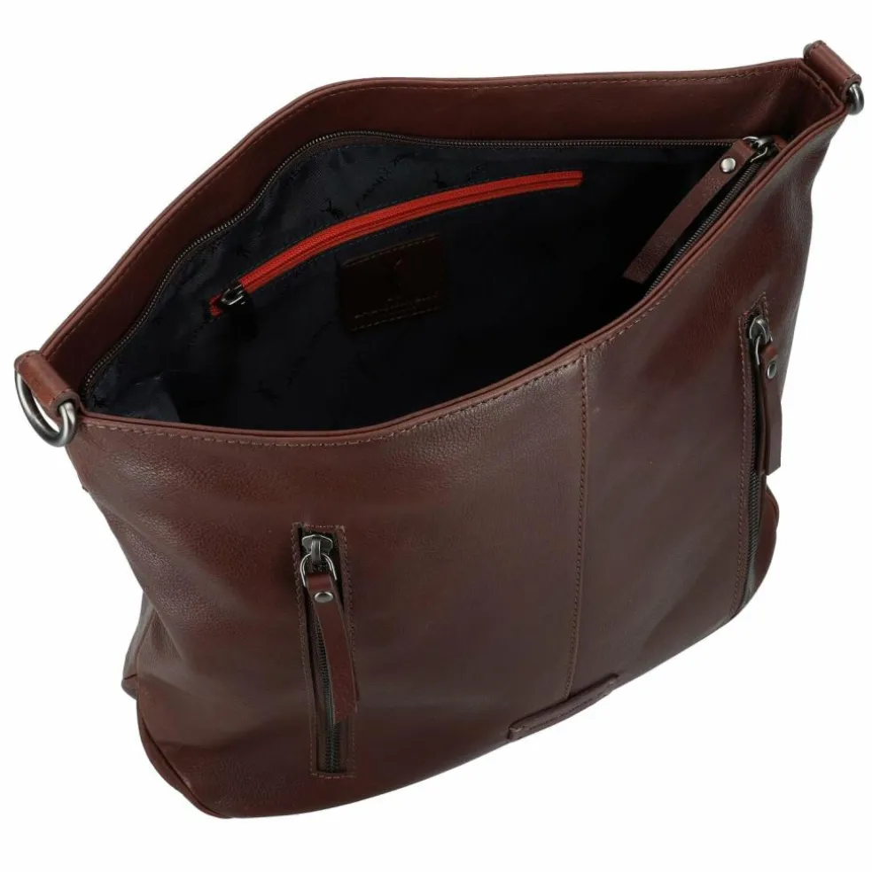 Jack Kinsky Schultertasche Leder 33 cm